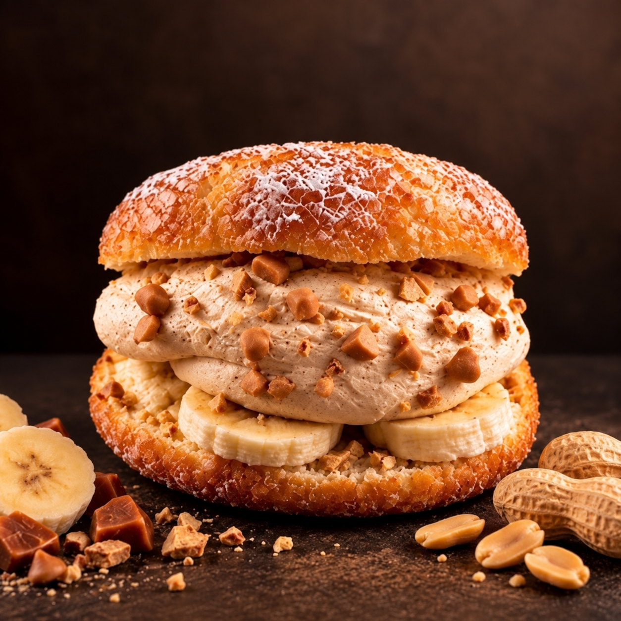 Banana PB Toffee Donut - Fall Seasonal